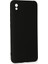 Xiaomi Redmi 9A Kılıf Yumuşak Dokulu Silikon + Ekran Koruyucu Cam Siyah 2