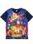 LEGO Avengers Infinity War Karakterleri 3D Baskılı Erkek Çocuk Kısa Kollu T-Shirt 5 - 13 Yaş Lacivert 1