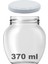 370 cc Kavanoz Metal Beyaz Konserve Kapaklı 370 ml Şeffaf Yumurta Cam Kavanoz 1 Adet 1