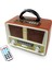 M-112 Bt Nostaljik Ahşap Retro Radyo Bluetooth Fm Sd Aux Us 3