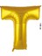 T Harf Folyo Balon, 100 cm - Altın 2