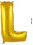 L Harf Folyo Balon, 100 cm - Altın 2