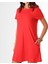 Kırmızı Mini Kadın Elbise 4