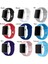 Apple Watch Uyumlu Seri 1 2 3 38MM Silikon Kordon Kayış M-L Lacivert 2