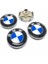 Bmw F30 - F10 Geçme Jant Göbeği Gri Mavi Beyaz 4'lü 65/68 mm 1