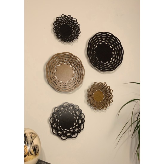 Primos Design Ahşap Duvar Dekorasyon Aksesuarı Tabağı, 5’li Fiyatı Primos Design Ahşap Duvar Dekorasyon Aksesuarı Tabağı, 5’li Fiyatı