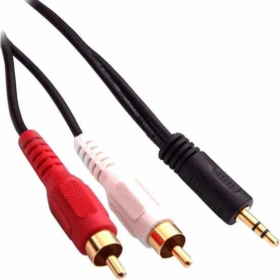 Hq Speed 2rca 3,5mm 1.5 Metre Stereo Kablo Gold