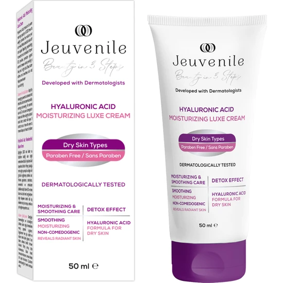 Jeuvenile Hyaluronik Asit Nemlendirici Bakım Kremi 50 ml - Moisturizing Hyaluronic Acid Cream 50 ml