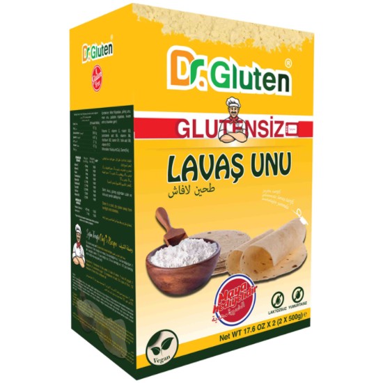 Dr. Gluten Lavaş Unu 1000 gr (Glutensiz) +10 gr Instant Maya