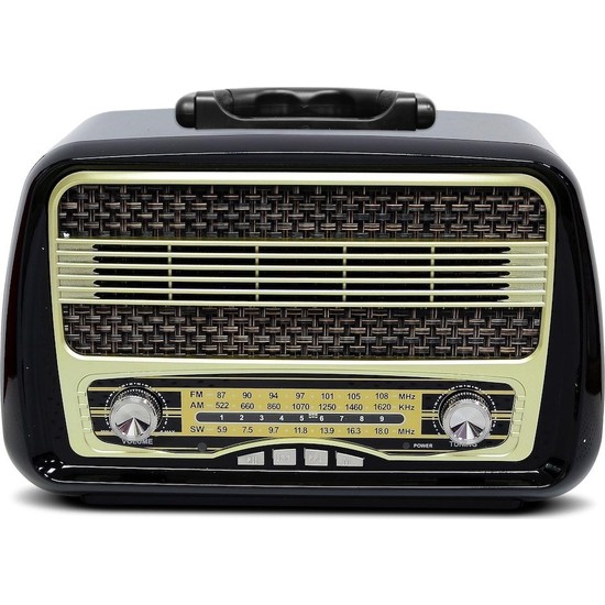Kemai MD1902 Nostaljik Radyo Şarjlı Usb/sd/mp3/bluetooth
