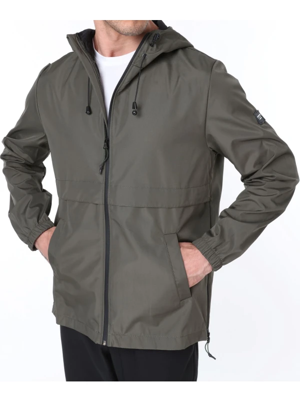 Ghassy Co.Erkek Rüzgarlık/Yağmurluk Outdoor Yırtmaç Detaylı Mevsimlik Spor Ceket
