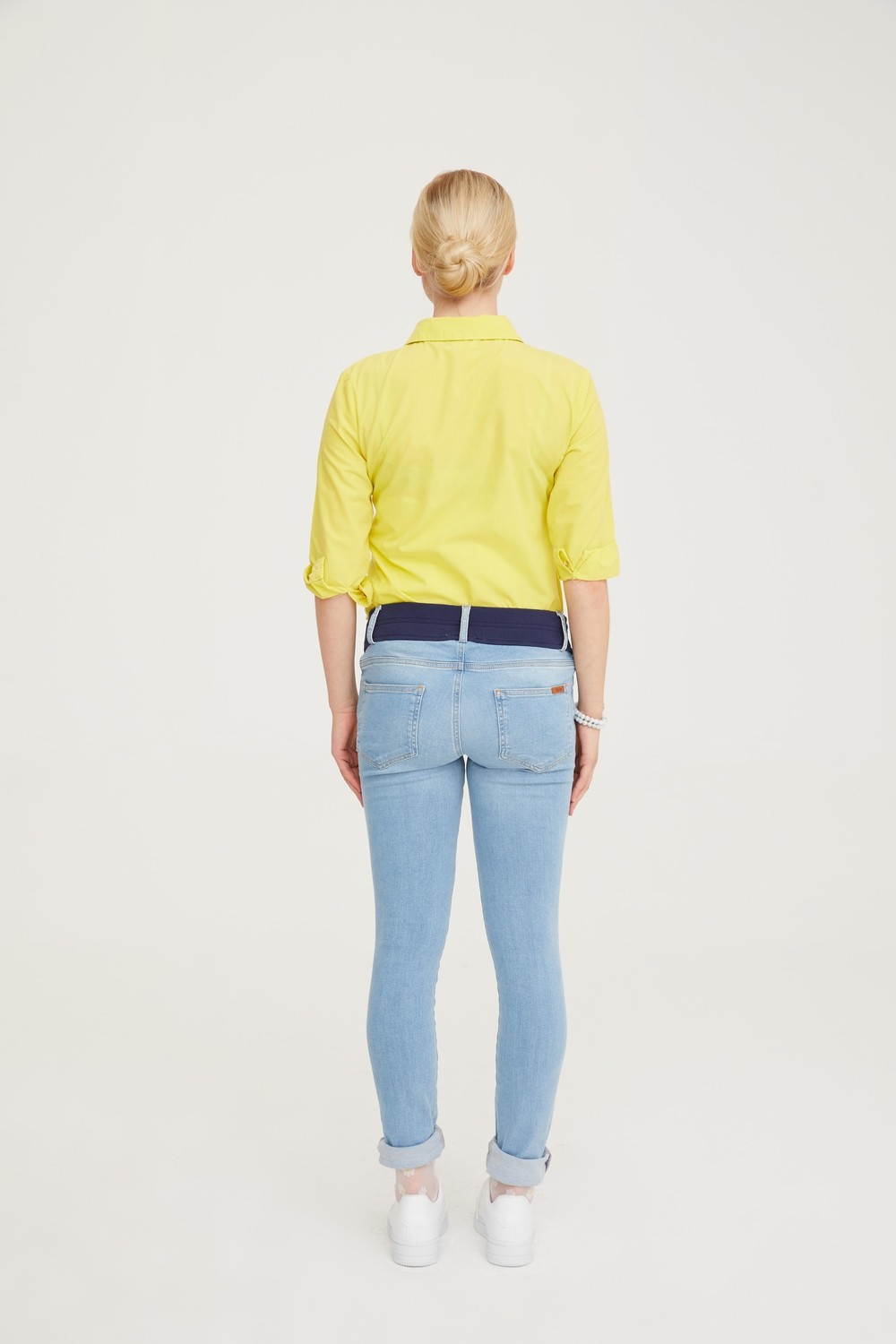 Vavien Hamile Skinny Jean Likralı Denim Pantolon Açık Mavi 1073 görsel 4
