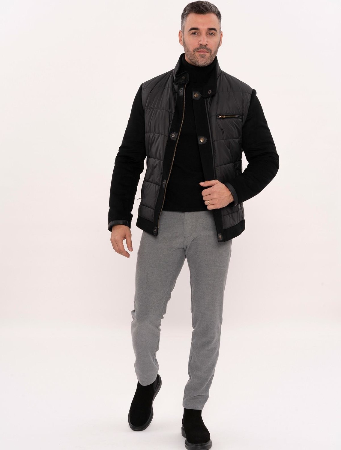 Wessi Erkek Kapitone Slim Fit Kaban görsel 8