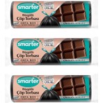 Smarter 3'lü Çikolata Kokulu Büzgülü Orta Boy Çöp Torbası ( Çöp Poşeti )