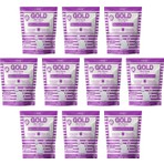 Freshy Gold Silika Kristal Kedi Kumu - 10 Aylık Set - Kalın Taneli 3,8 Litrelik - 10'lu