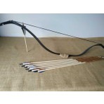 Konuralp Geleneksel Okçuluk Seti 6 Ok ile 10-20 lbs Başlangıç Yayı 120 cm Uzunluk