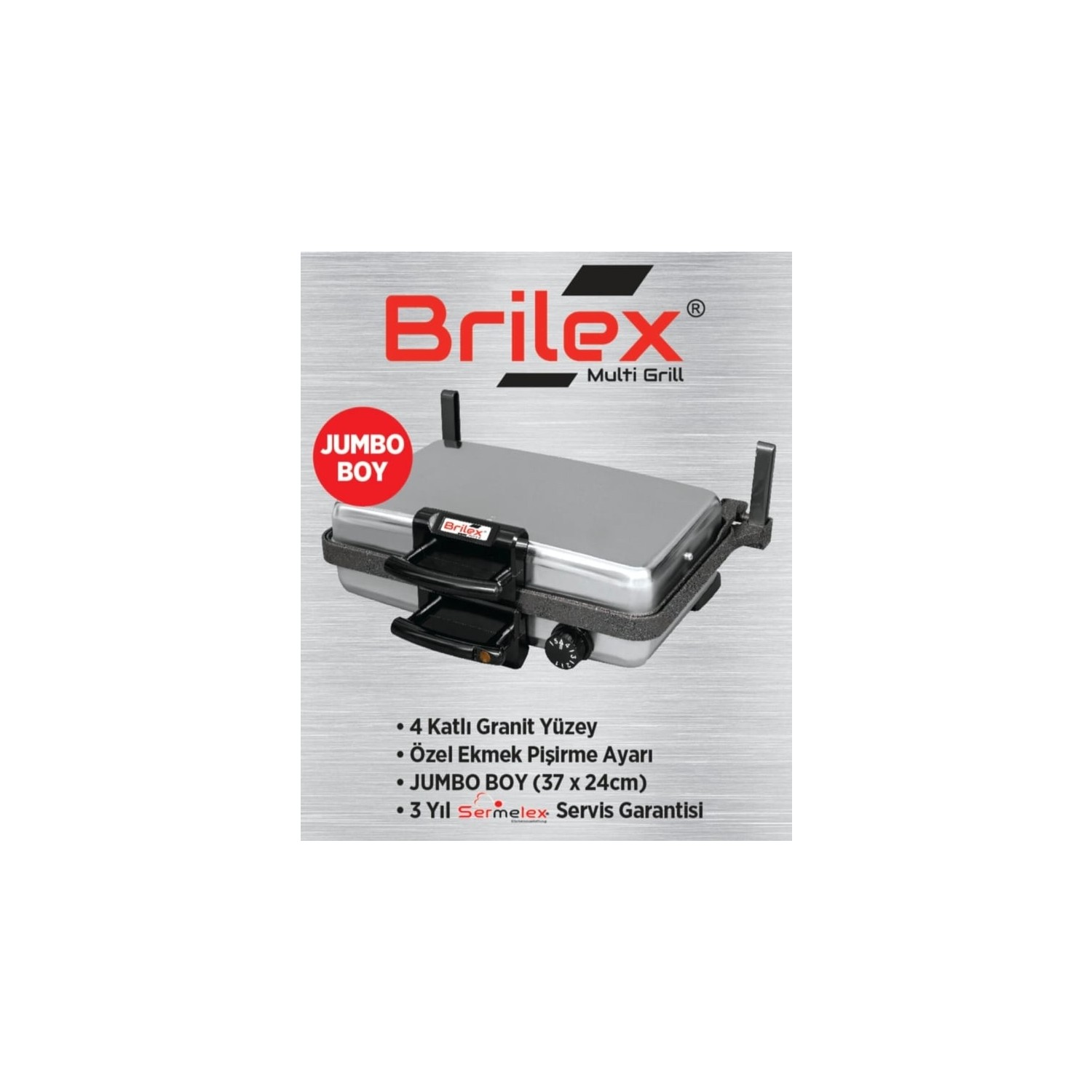 Brilex Jumbo Silex Granit Grill + Granit Pan Bazlama ve Fiyatı
