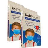 Roll Erkek Cerrahi Çocuk Maskesi 2 Kutu 20 Adet