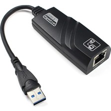 Microsonic USB 3.0 To Ethernet Adaptör Siyah