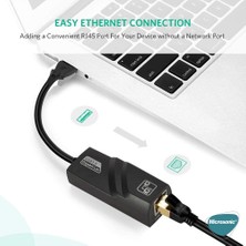 Microsonic USB 3.0 To Ethernet Adaptör Siyah