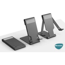 Microsonic Katlanabilir Masaüstü Telefon Tutucu Stand Siyah