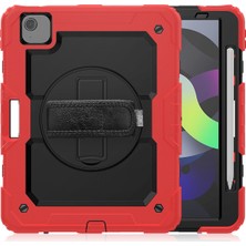 MobaxAksesuar Apple iPad Pro 11 Kılıf Defender Zırhlı Tank Case A1980 A2013 A1934 A1980 Kırmızı