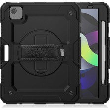 MobaxAksesuar Apple iPad Pro 11 2. Nesil Kılıf Defender Zırhlı Tank Case A2228 A2068 A2230 A2231 Siyah