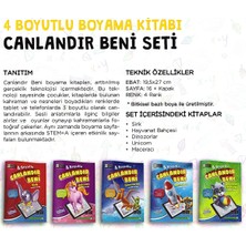 4 Boyut Yayınları 4 Boyutlu Canlanan Boyama Kitapları Seti