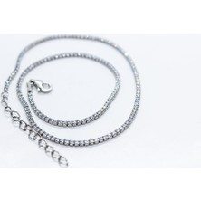 Nesli Shop 925 Ayar Gümüş Su Yolu Kolye