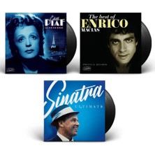 Edith Piaf La Vie En Rose The Best Of Enrico Macias Frank Sinatra Ultimate Plak Seti