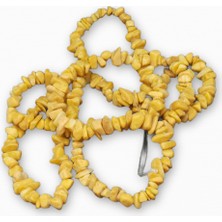 Livza Bijuteri Sarı Sedef Kırık Doğaltaş Dizi