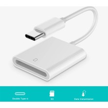 Dybox USB Type-C  Sd Hafıza Kart Okuyucu Kamera  Kart Okuyucu