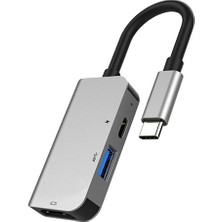 Dybox USB (Type-C To 3in1 Hdtv Usb+Pd) Hub Adaptör Çoklayıcı