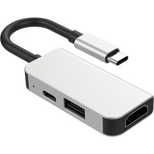 Dybox USB (Type-C To 3in1 Hdtv Usb+Pd) Hub Adaptör Çoklayıcı