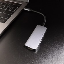 Dybox USB (Type-C To 3in1 Hdtv Usb+Pd) Hub Adaptör Çoklayıcı