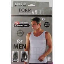 Form Angel Erkek Beden Inceltici Slim Fit Korse Atlet 2 Adet - 6012