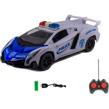 Lamborghini 1:16 Uzaktan Kumandalı Polis Arabası Işıklı Şarjlı