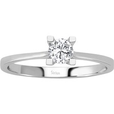 Sirius E Renk 0,37 Karat Pırlanta Tektaş Yüzük 0417R0161