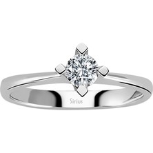 Sirius F Renk 0,28 Karat Pırlanta Tektaş Yüzük 0417R0168