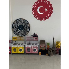 Bahadır Grup Montessori Eğitici Ahşap Oyuncak Mutfak 6mm Sarı