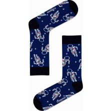 Carnaval Socks Astranotlar Desenli Renkli Çorap