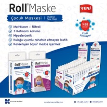 Roll Erkek Cerrahi Çocuk Maskesi 1 Kutu 10'lu