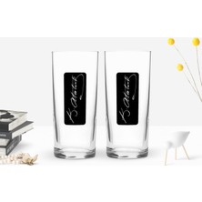 Bk Gift Renkli Baskılı Atatürk Temalı Ikili Rakı Bardağı Seti-30