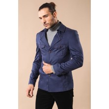 Wessi Erkek Safari Model Pamuk Trençkot