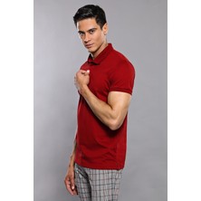 Wessi Erkek Polo Yaka Slim Fit  düz Tişört