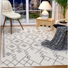 Galaksi Home  Geometrik Desenli Modern Spor Salon & Oturma Odası Halısı