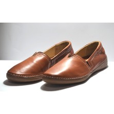 Beety 902 Hakiki Taba Deri Rok Babet Kadın Ayakkabı