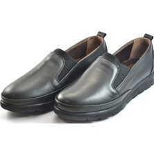 Beety BK22.740 Hakiki Siyah Deri Ortapedik Kadın Ayakkabısı