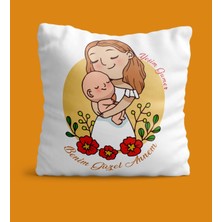 Armağan Zengini Kişiye Özel Benim Güzel Annem Tasarımlı Yastık