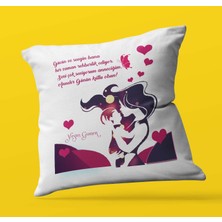 Armağan Zengini Kişiye Özel Anneler Günün Kutlu Olsun8 Temalı | Saten Kare Yastık